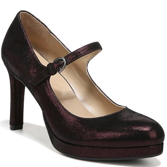 Naturalizer Cabernet Sauvignon Metallic Talissa Leather Pump - Women - Picture 1 of 12